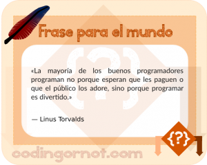 Frase de Linus Torvalds