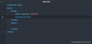 Estructura básica de código HTML